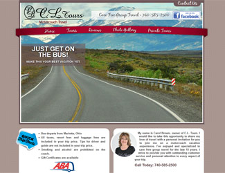CL Tours Website Screen Shot