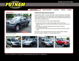 Putnam Auto Web Design shot
