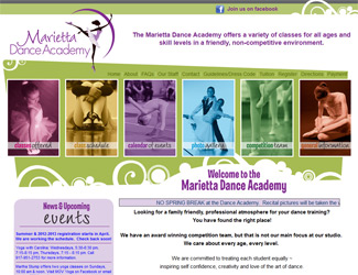 Marietta Dance Web example