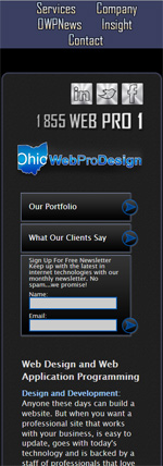 responsive web design sample